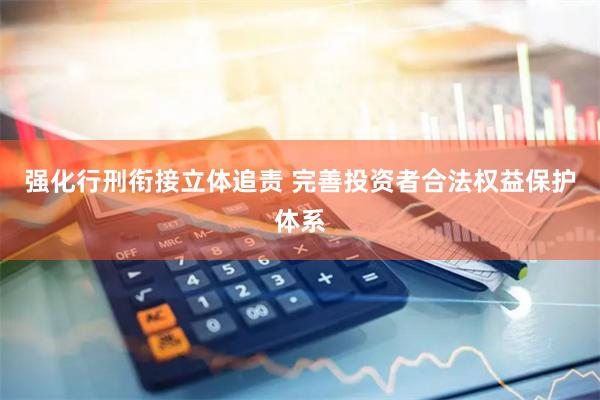 强化行刑衔接立体追责 完善投资者合法权益保护体系